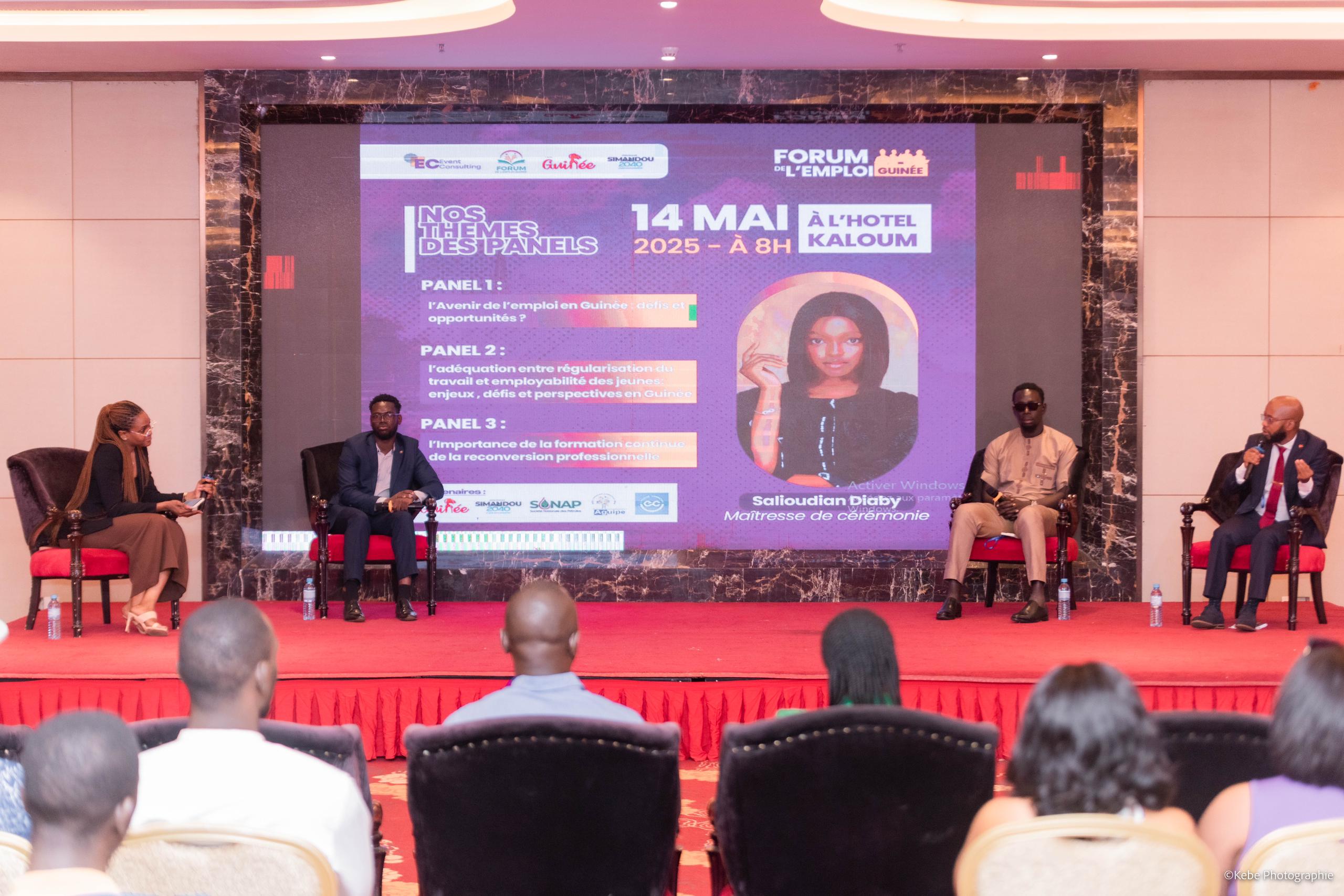 Panel des intervenants, FEG 2025 à l'Hôtel Kaloum